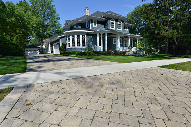 Residential Paver Driveway in Darlington, WI